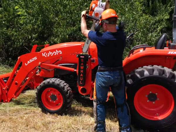 SawHaul Chainsaw Carrier Fixed Mount for Kubota Tractor Loader